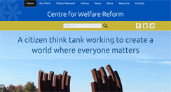 Desktop Screenshot of centreforwelfarereform.org