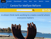 Tablet Screenshot of centreforwelfarereform.org